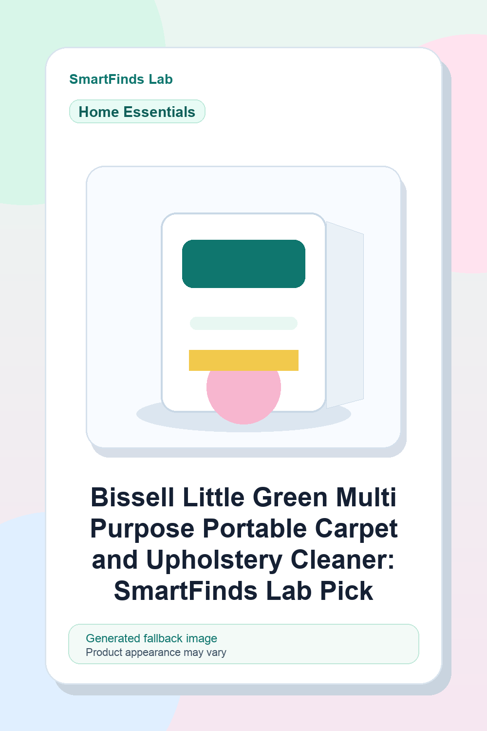 Bissell Little Green Multi-Purpose Portable Carpet and Upholstery Cleaner