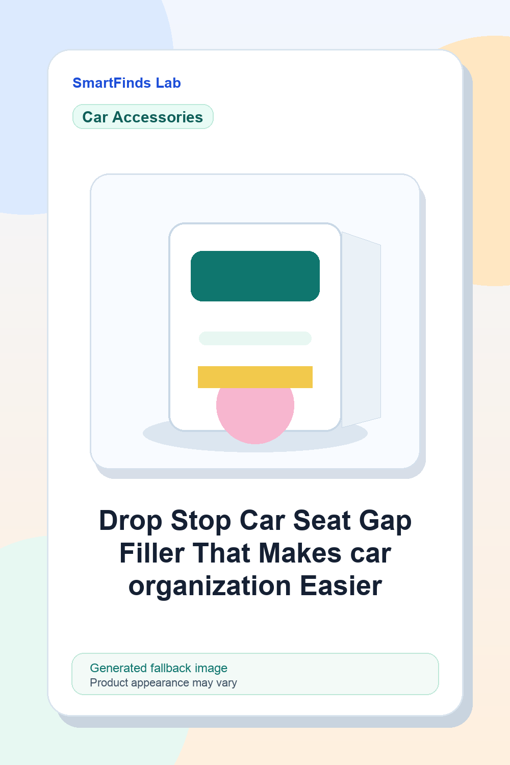 Drop Stop Car Seat Gap Filler