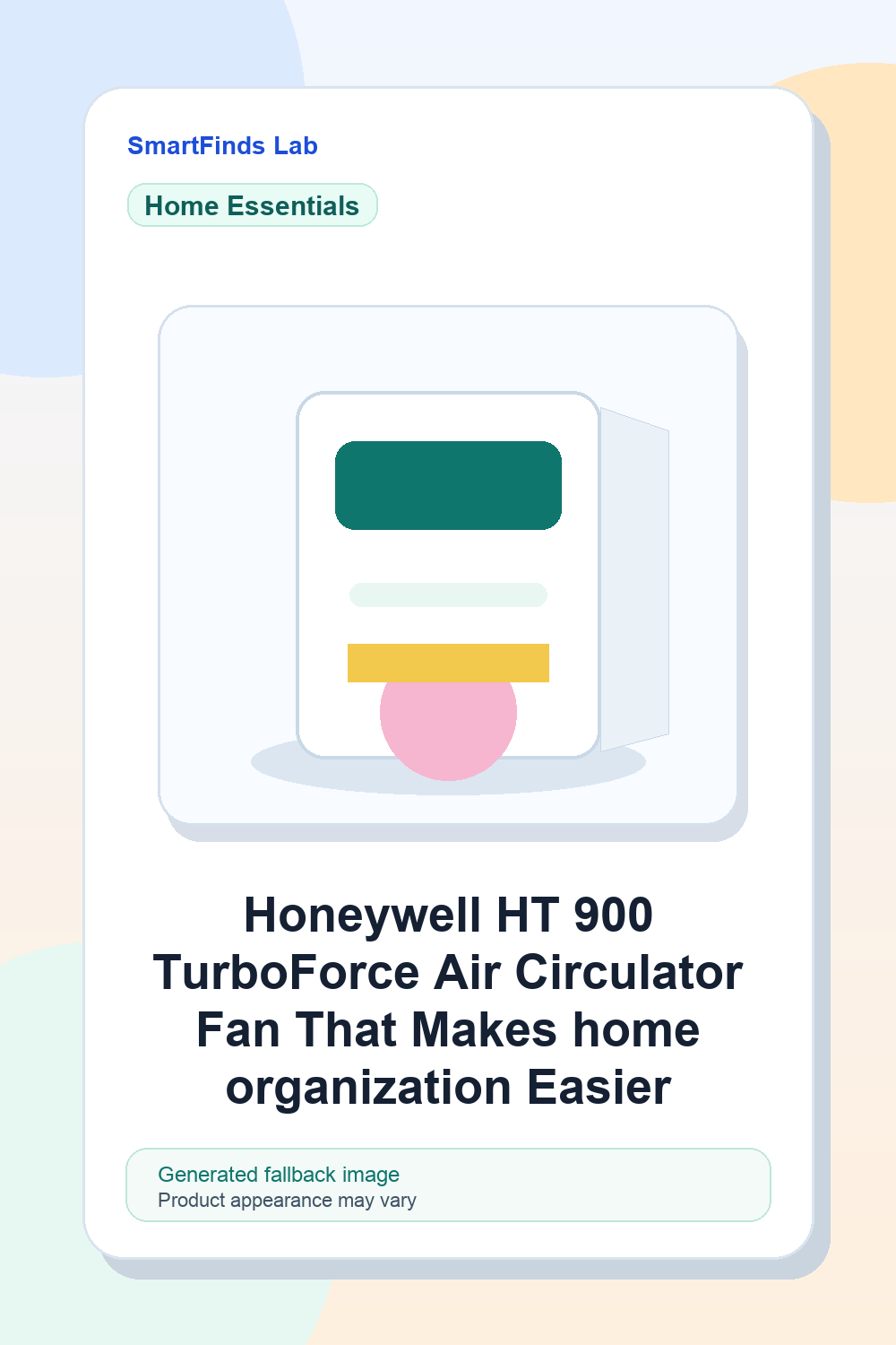 Honeywell HT-900 TurboForce Air Circulator Fan