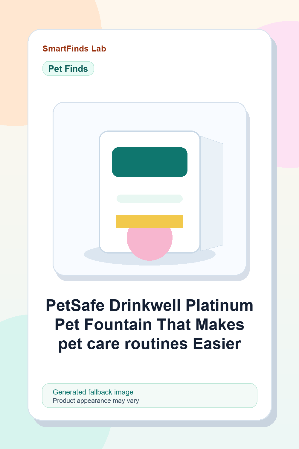 PetSafe Drinkwell Platinum Pet Fountain