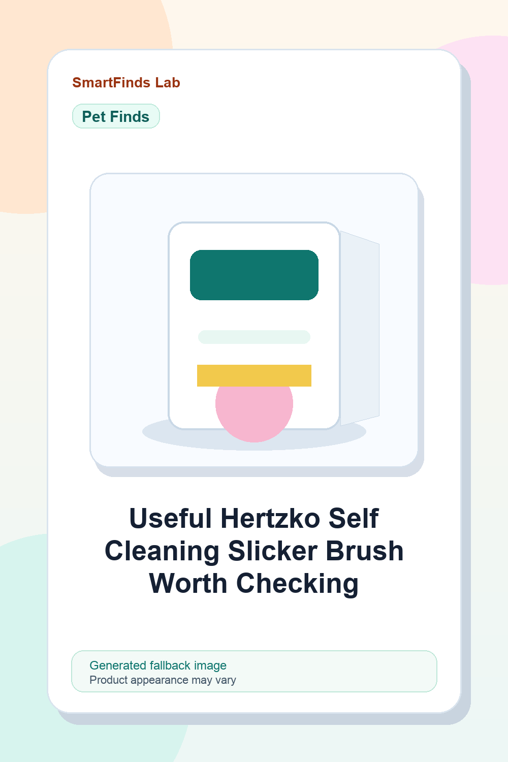 Hertzko Self-Cleaning Slicker Brush