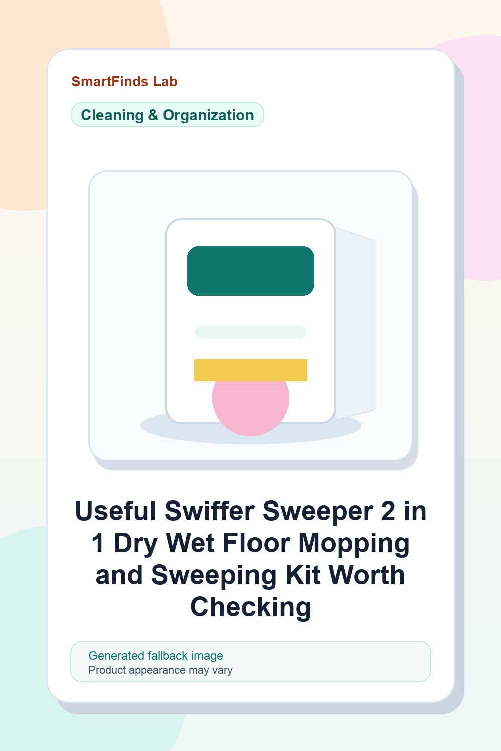 Swiffer Sweeper 2-in-1 Dry + Wet Floor Mopping and Sweeping Kit